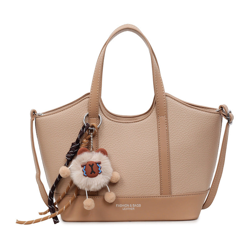 Women's Hand Holding Large Capacity Korean Style Soft Leather Women's Shoulder Bag