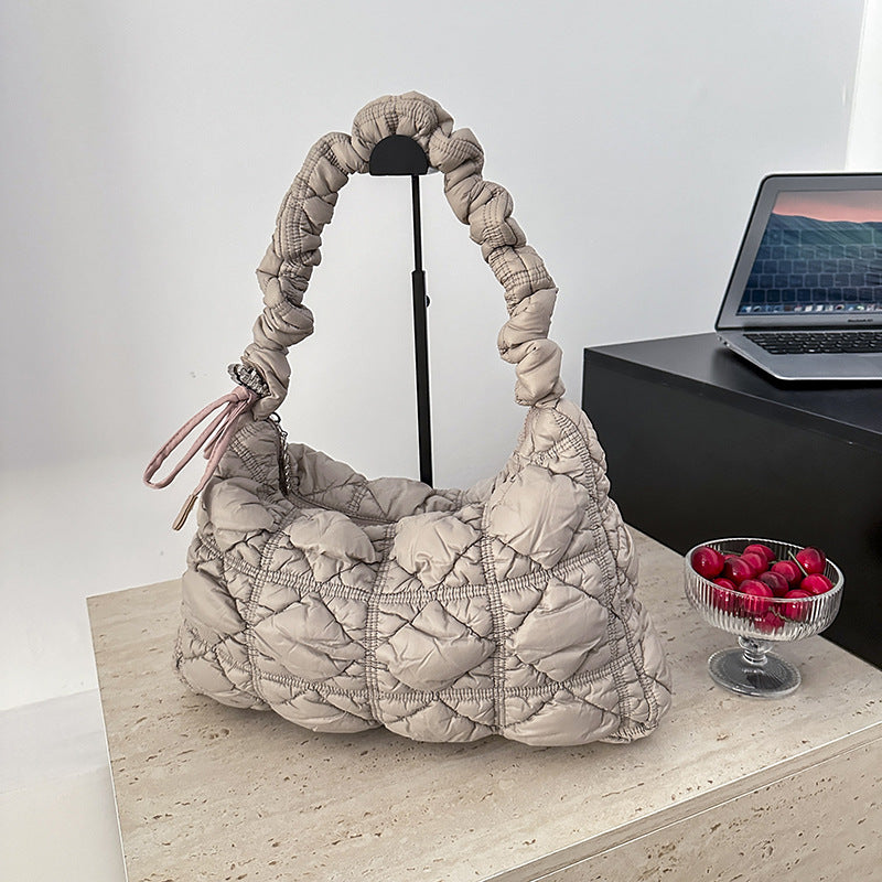 Versatile Cloud Bubble Large Capacity Drawstring Shoulder Bags