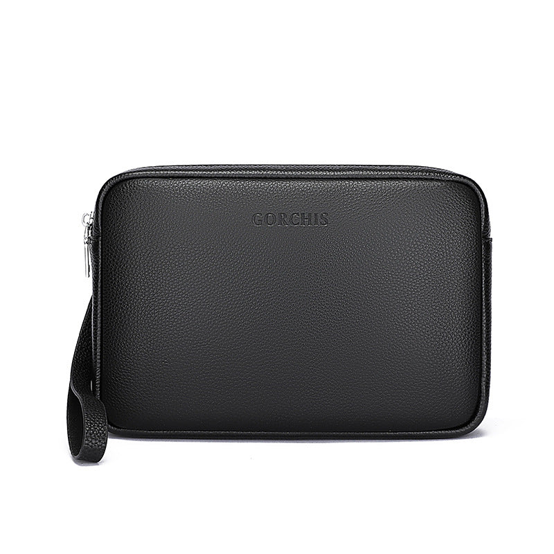 Men's Clutch Leather Large Capacity Soft Cowhide Men's Handbags