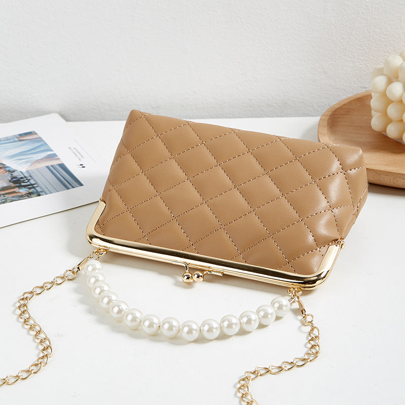 Women's Korean Version Of Style Diamond Pattern Women's Handbag