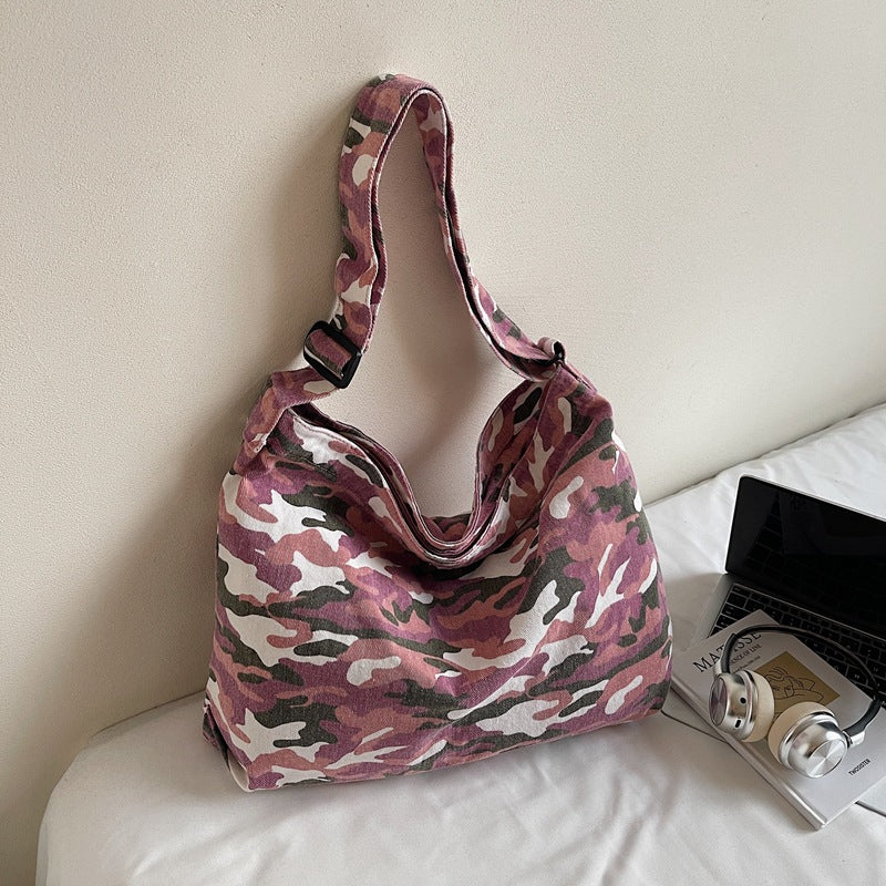 Women's Print Idle Style Trendy Unique Contrast Color Large Capacity Tote Bags