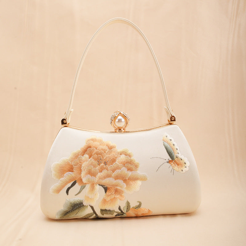 High-grade Su Vintage Design Cheongsam Dress Handbags