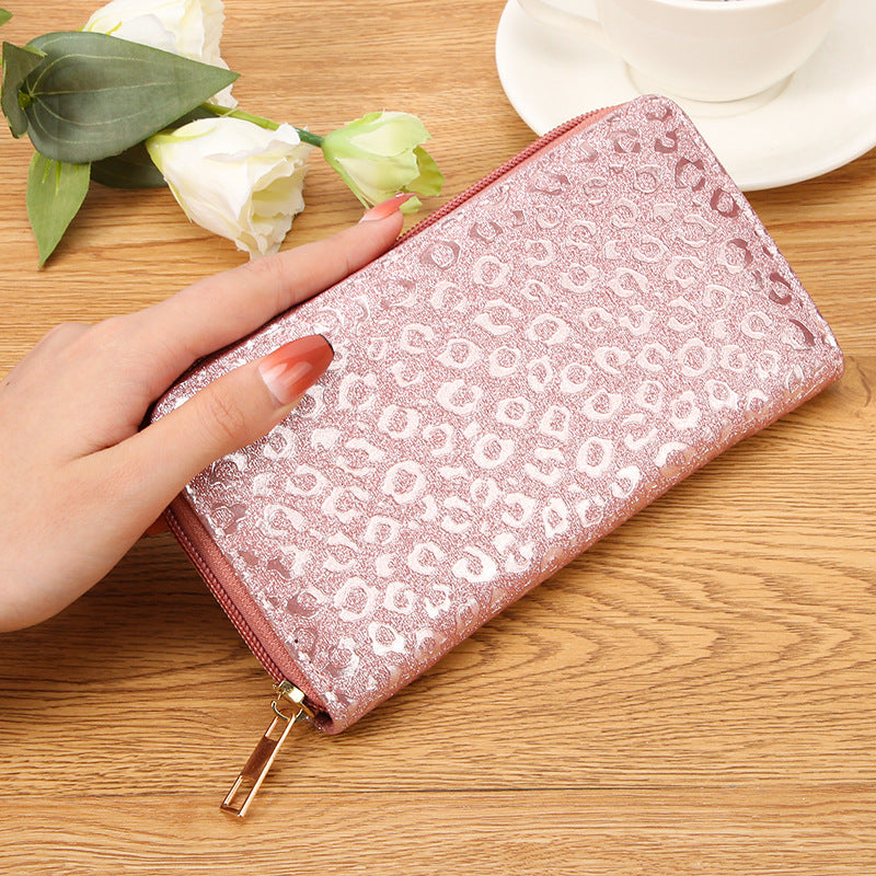 Versatile Women's Long Zip Clutch Mobile Purses