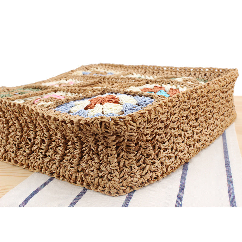 Women's Bohemian Style Woven Handmade Crochet Stitching Crossbody Bags