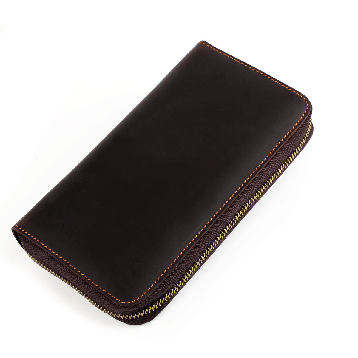 Women's & Men's & Retro Crazy Horse Leather Expanding Genuine Card Holder