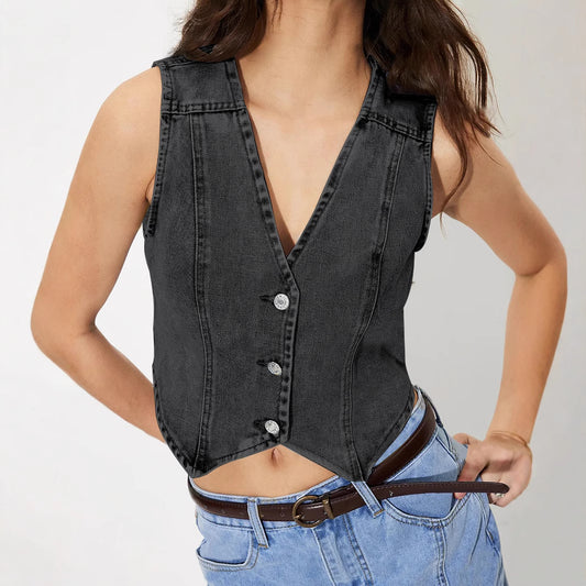 Women's Innovative Unique Comfortable Versatile Denim Vests