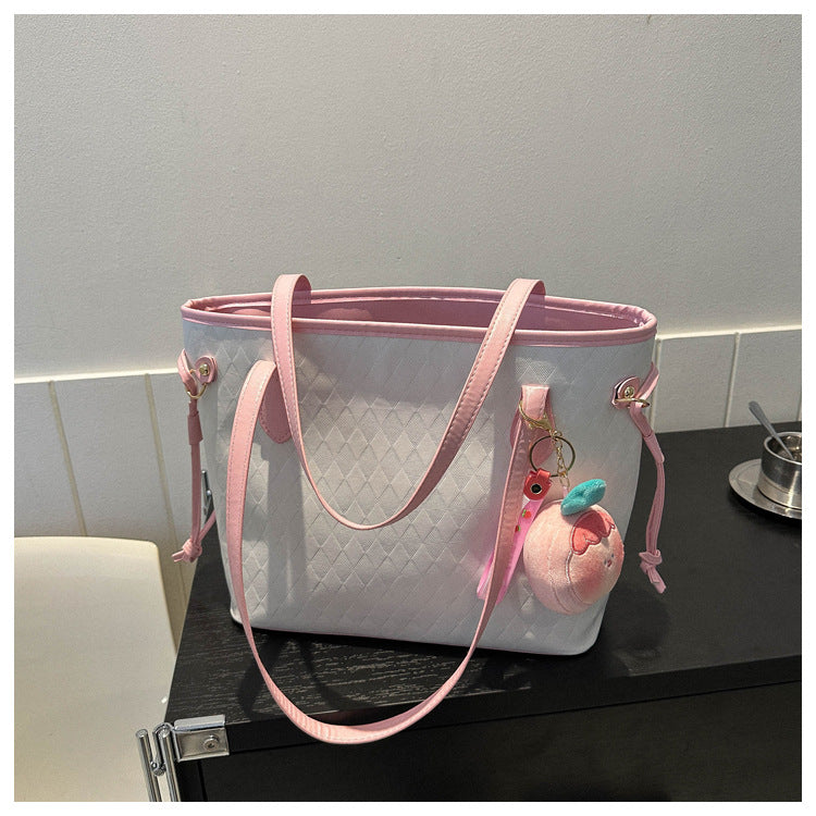 Pendant Female Commute Minimalist Solid Color Simple Tote Bags