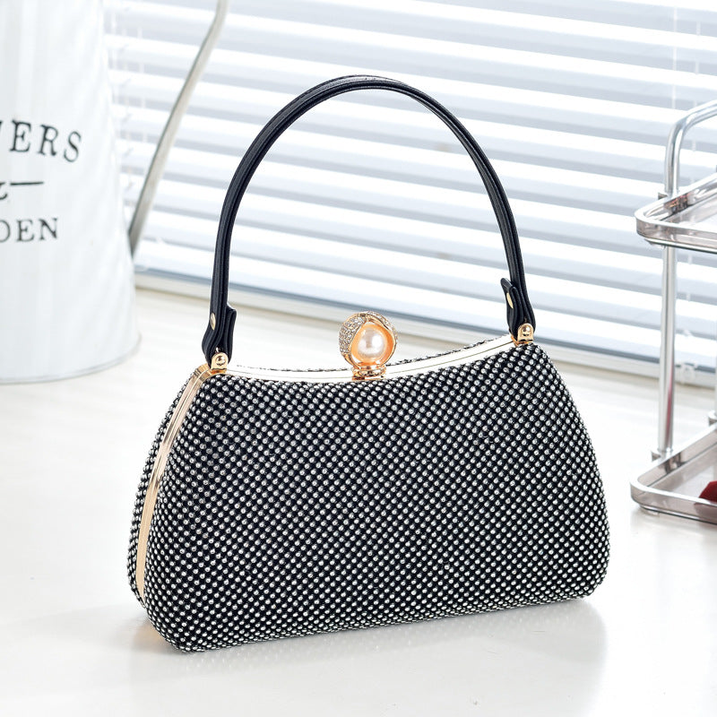Shiny Full Diamond Cheongsam Elegant Dress Handbags