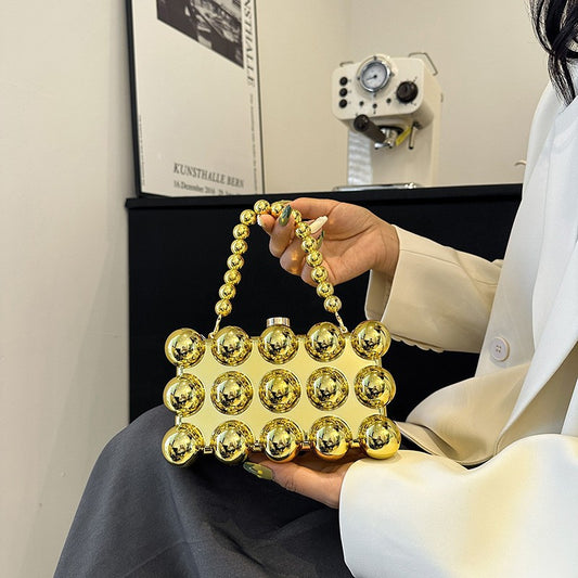 Dinner Vintage Fashion Shiny Surface Western Handbags