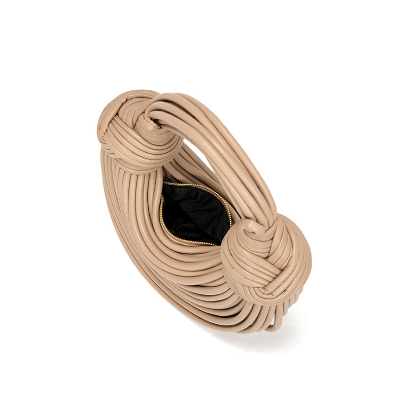 Women's Fashion Hand-woven Hand-held Niche Knotted Noodle Shoulder Bags