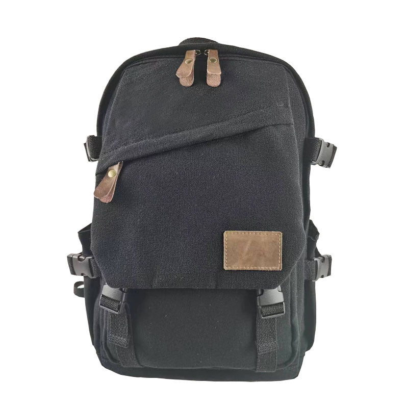 Men's Retro Canvas Trendy Large Capacity College Backpacks