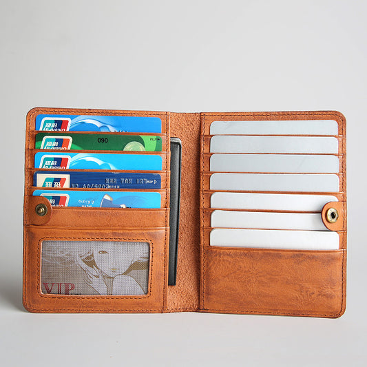 Men's Retro Genuine Leather Driving License Card Holder