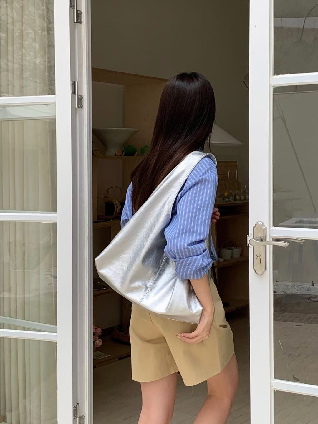 Texture Sense Large Capacity Totes Now Shoulder Bags