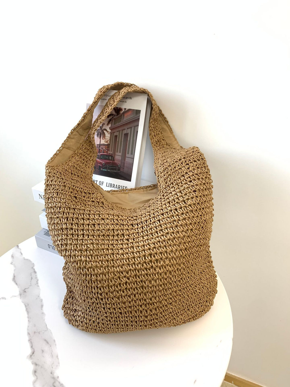 Source Handmade Fashion Straw Woven Beach Bags