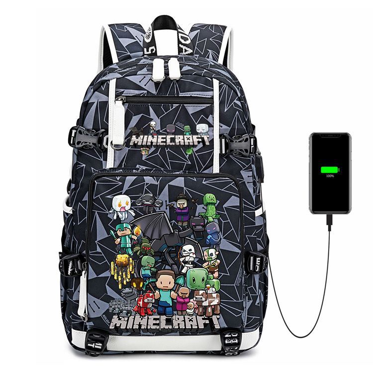 Men's Large Capacity Junior High My World Backpacks