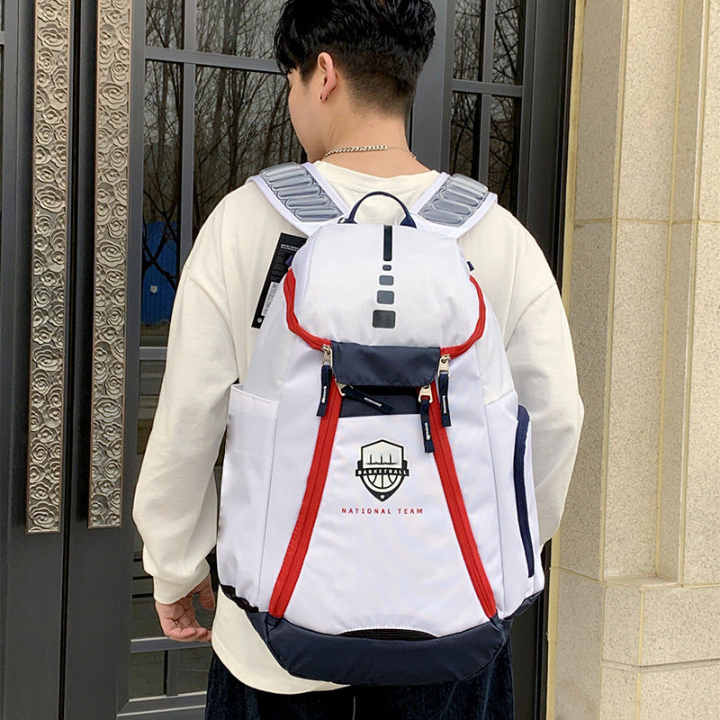 Women's & Men's & Letter Fashion Large Capacity Basketball Backpacks