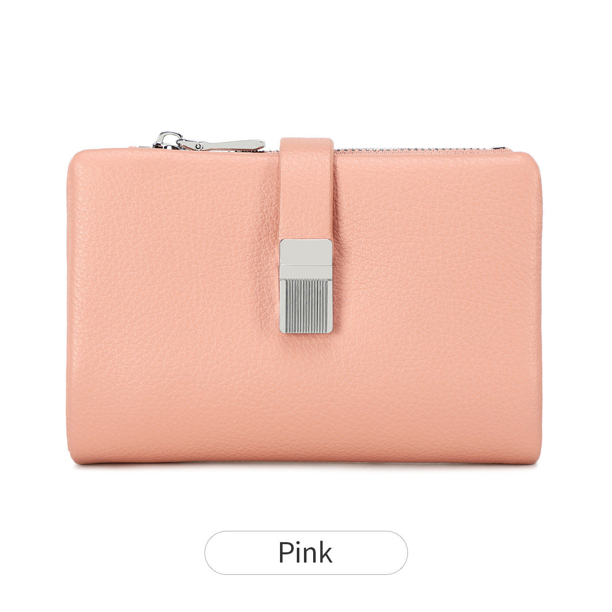 Women's Short Soft Leather Fashion Simple Large Ladies Wallet