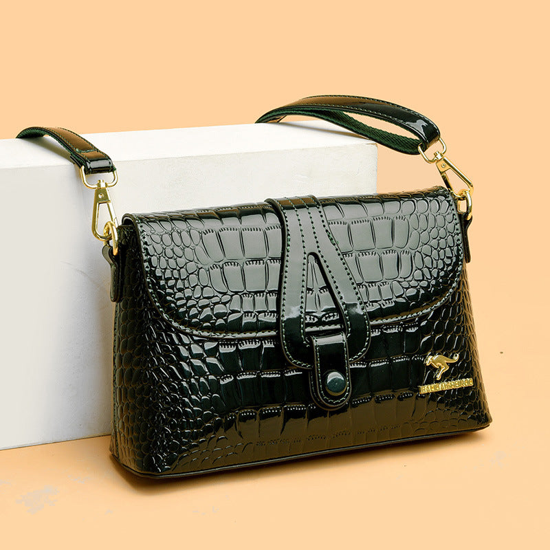 Women's Patent Leather Mother Bright Trend Crossbody Bags