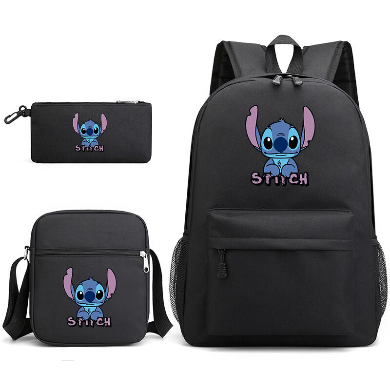 Star Stitch Pattern Iron Chain Ribbon Backpacks