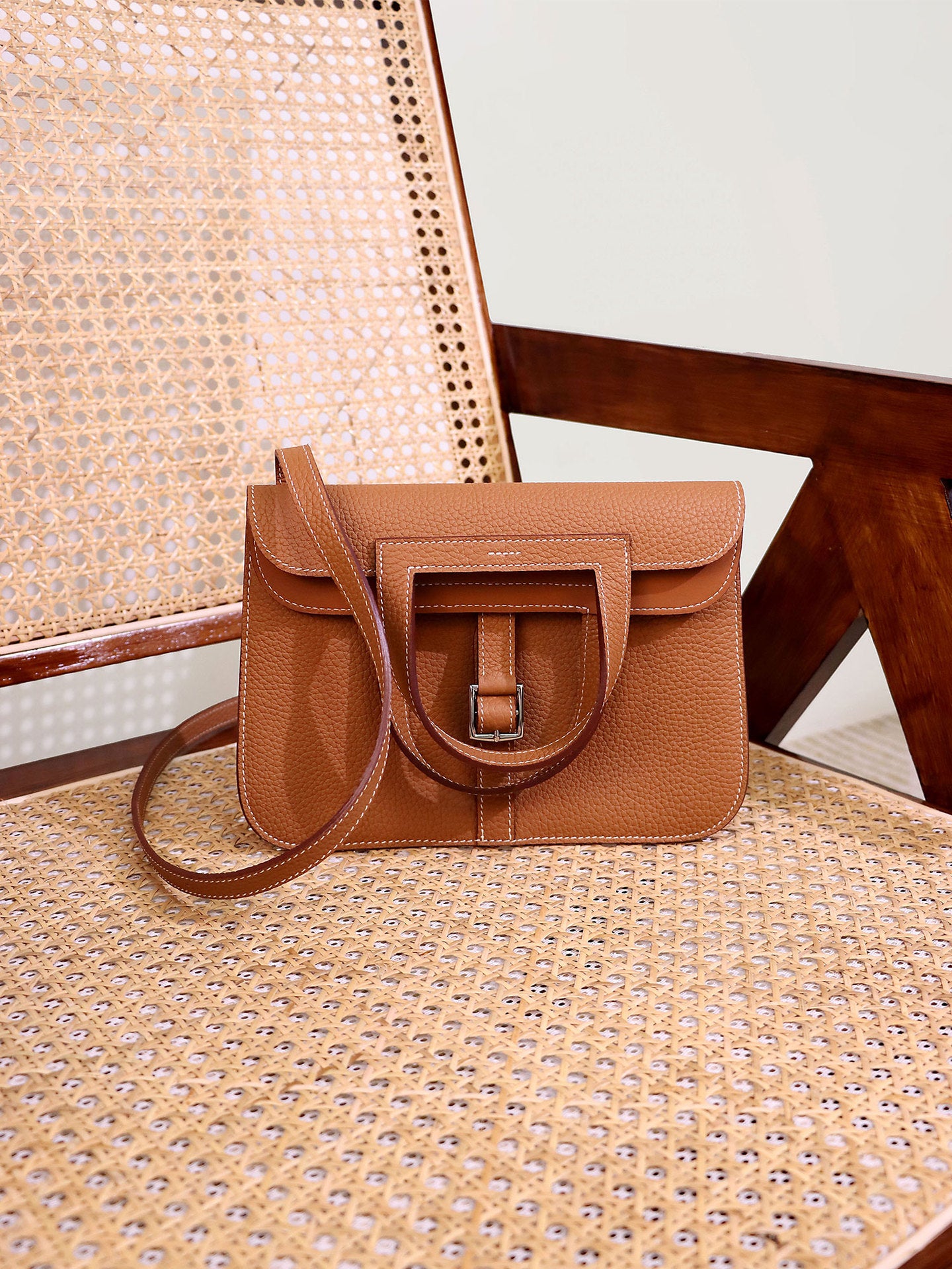 Hazan High Quality First Layer Cowhide Saddle Genuine Leather Bags