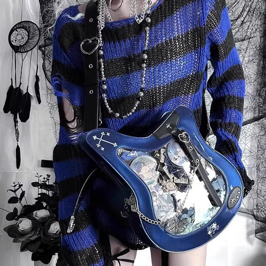 Bass Cartoon Laser Writing Sweet Cool Crossbody Bags