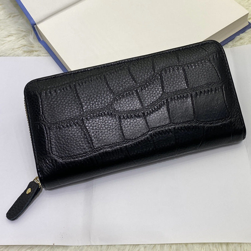 Men's Leather First Layer Cowhide Lady's Mobile Ladies Wallet