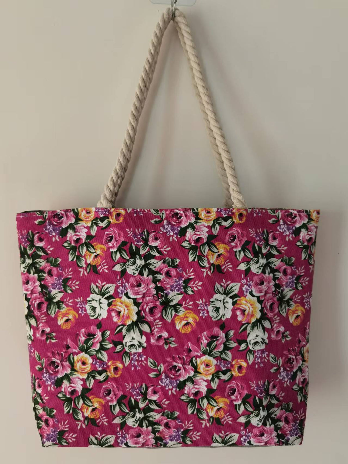 Women's Pattern Canvas Floral Cloth Ethnic Style Large Women's Shoulder Bag
