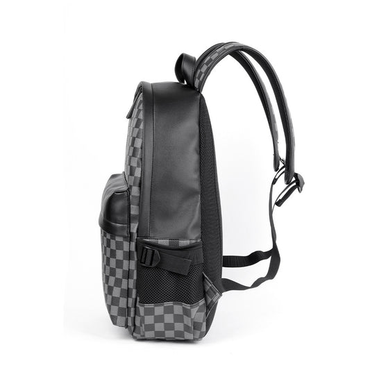 Men's Business Trends Checked Commuter Computer Large Backpacks
