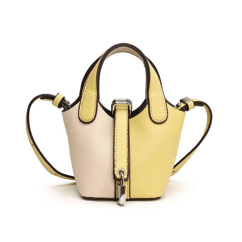 Fashion Color Contrast Western Style Vegetable Basket Bags