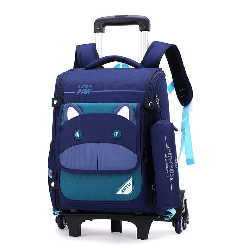 Women's & Men's Natural Fish Full Open Space Primary Grade Elementary School Students' Schoolbags