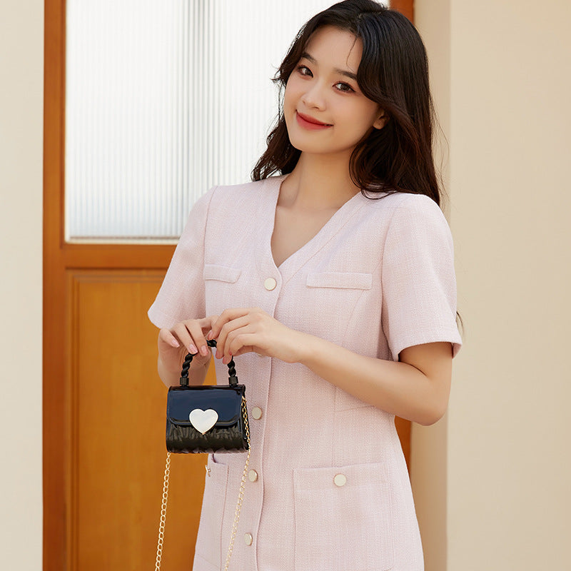 Love Chain Female Spring Korean Style Cute Small Square Bags