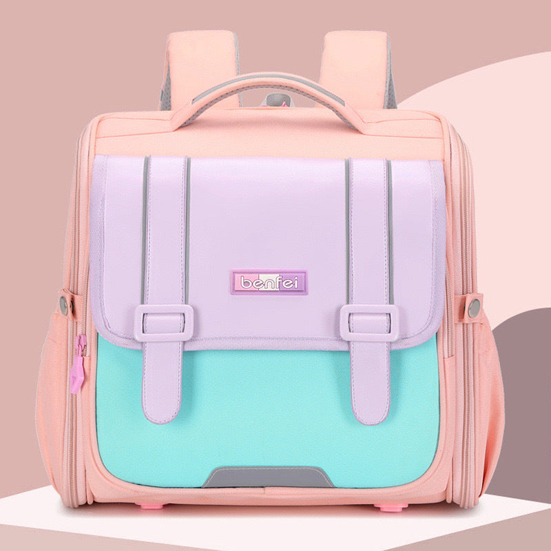 Men's & Children's & Horizontal Board One-piece Full Open Large Capacity Elementary School Students' Schoolbags