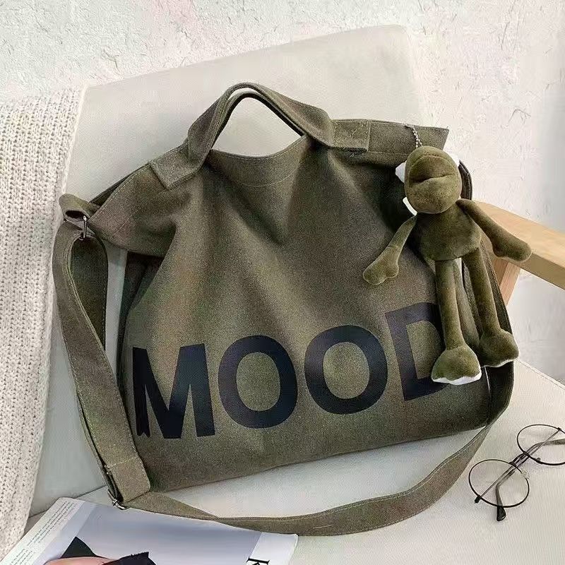 Men's Female Large Capacity Canvas Class Korean Men's Messenger Bags
