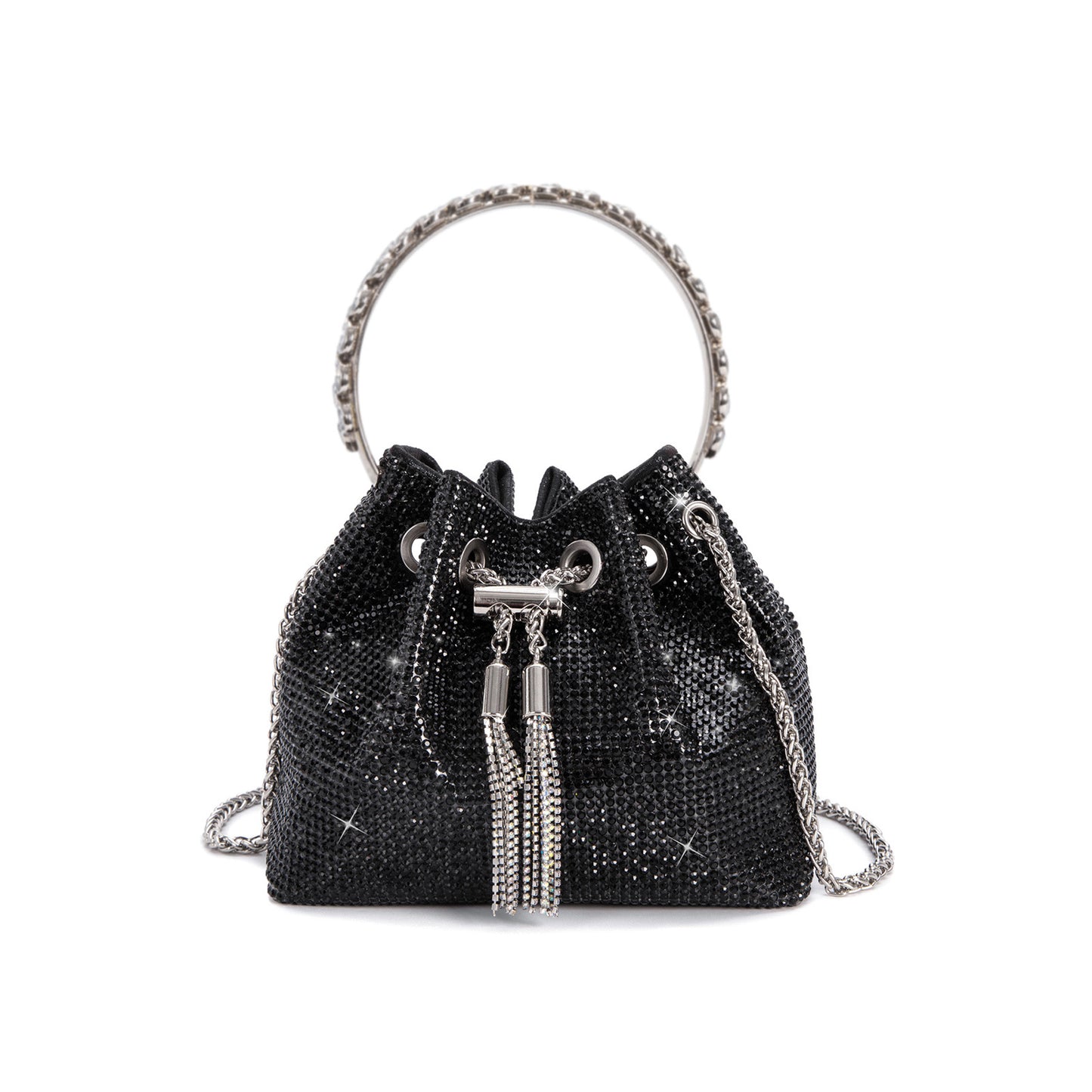 New Shiny Crystal Portable Trendy Dinner Bags