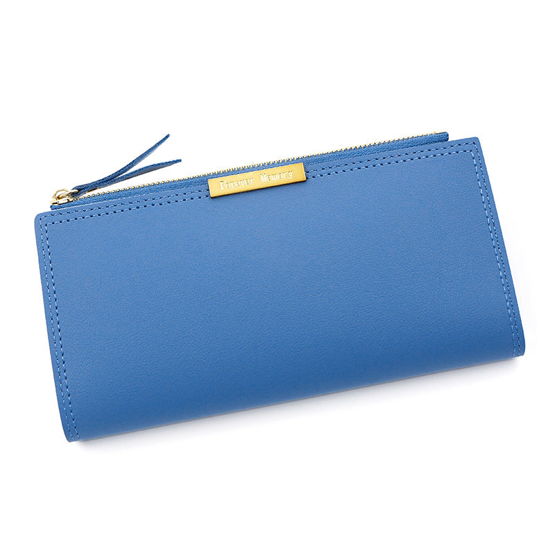 Women's Korean Long Multiple Slots Zipper Female Ladies Wallet