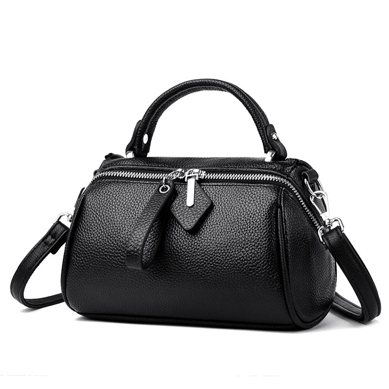 Women's Genuine Leather First Layer Cowhide Large Capacity Handbags