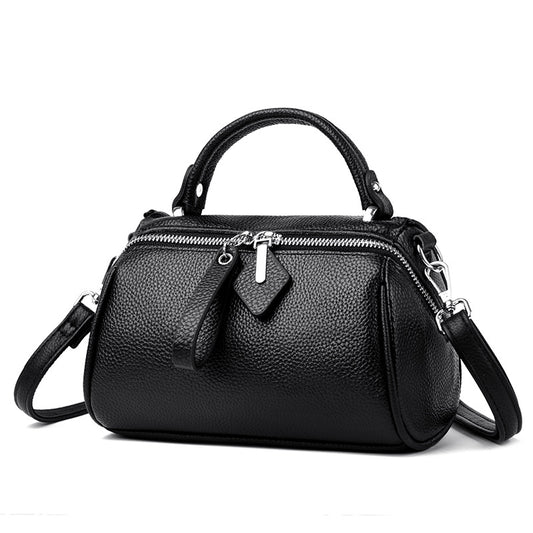 Women's Genuine Leather First Layer Cowhide Large Capacity Handbags