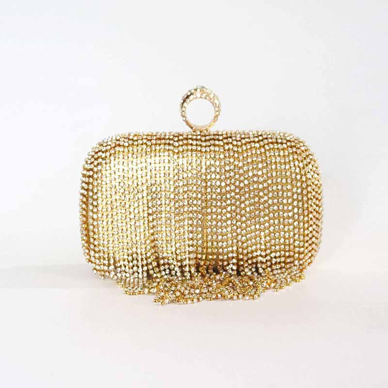 Dinner Diamond Tassel Handmade Rhinestone Wear Evening Bags
