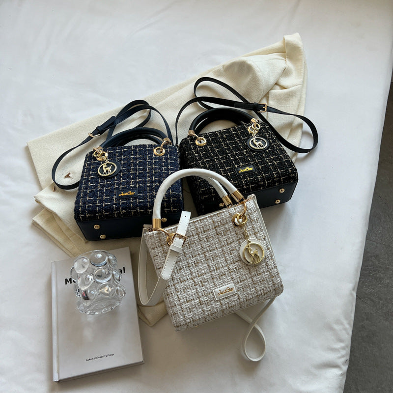 Texture Woven Diana French Minority Design Bags