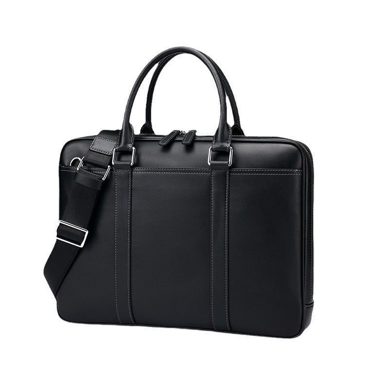 Men's Business Genuine Leather Hand-held Simple Men's Handbags