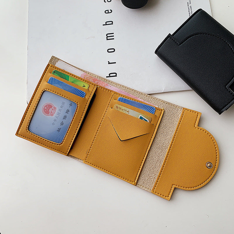 Women's Simple Short Fresh Folding Fashion Card Holder