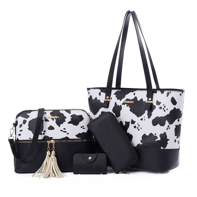 Women's Fashionable Large Capacity Printed Mother Handbags