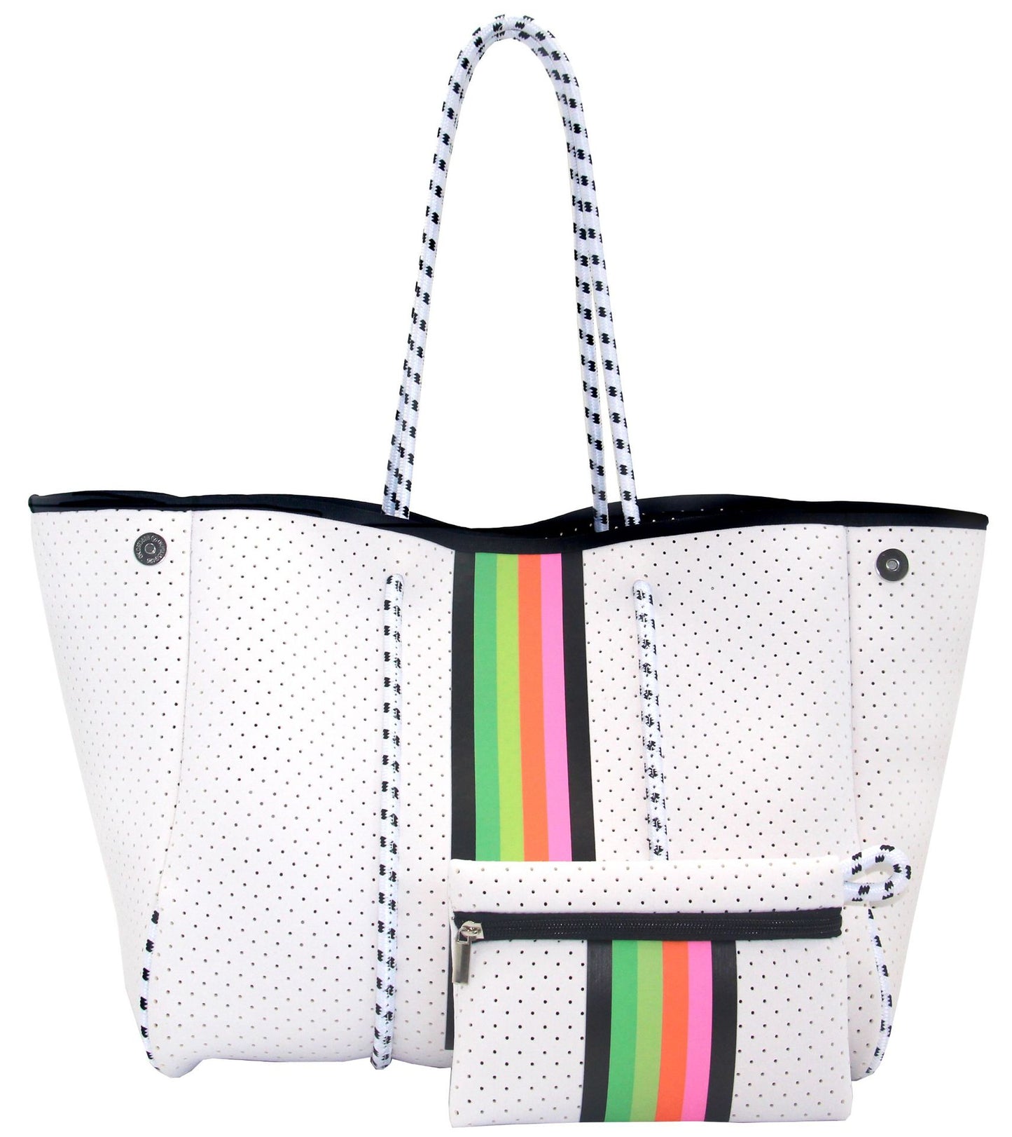 Leopard Print Printed Black Portable Beach Shoulder Bags