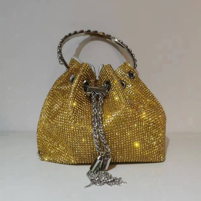 Women's Live Selection Fashion Rhinestone Over Diamond Shoulder Bags
