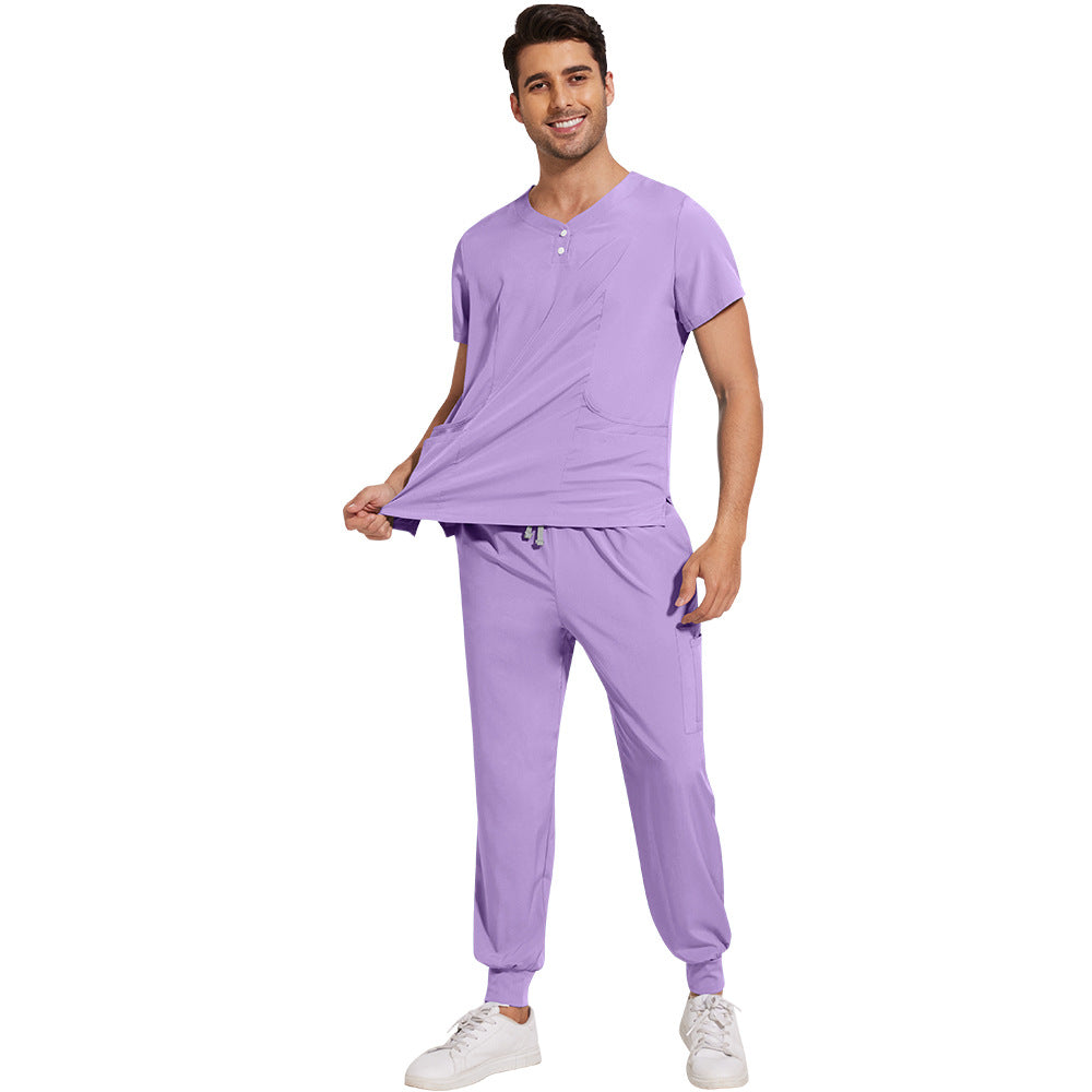 Women's & Men's & Frosted Jogger Hospital Medical Surgical Gown Pharmacy Beauty Uniform