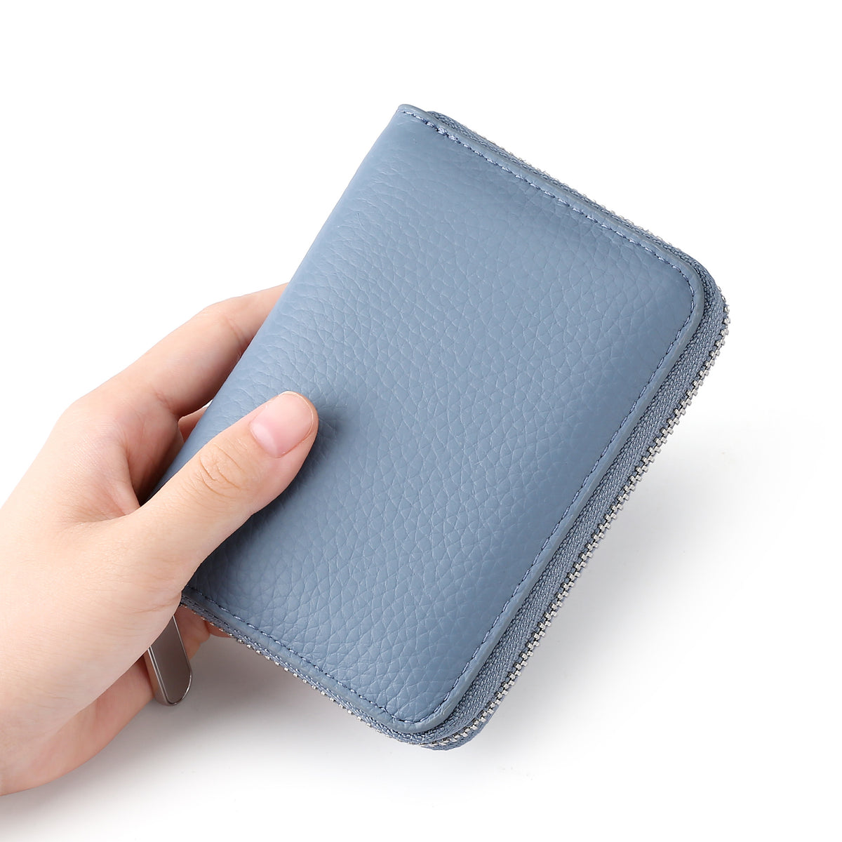 Women's & Men's First Layer Cowhide Short Genuine Leather Coin Purses