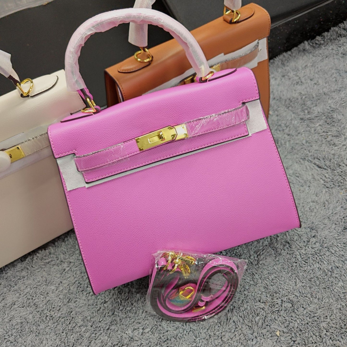 Layer Cowhide Kelly Large Capacity Female Fashion Handbags