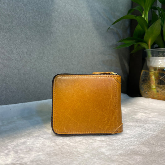 Leather For Man Horizontal Scarf Multiple Slots Men's Wallets