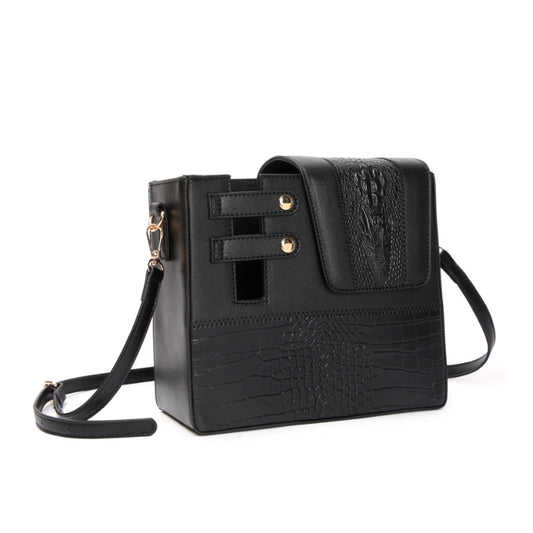 Beverage Bottle Crocodile Pattern Kettle Large Crossbody Bags