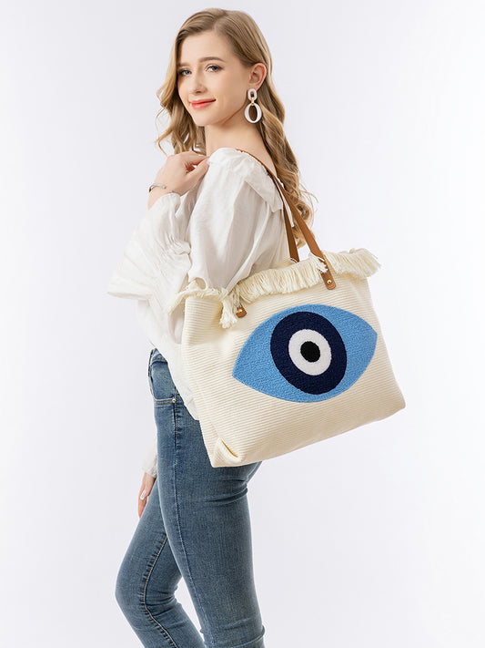 Women's Towel Embroidery Bohemian Canvas Portable Shoulder Bags